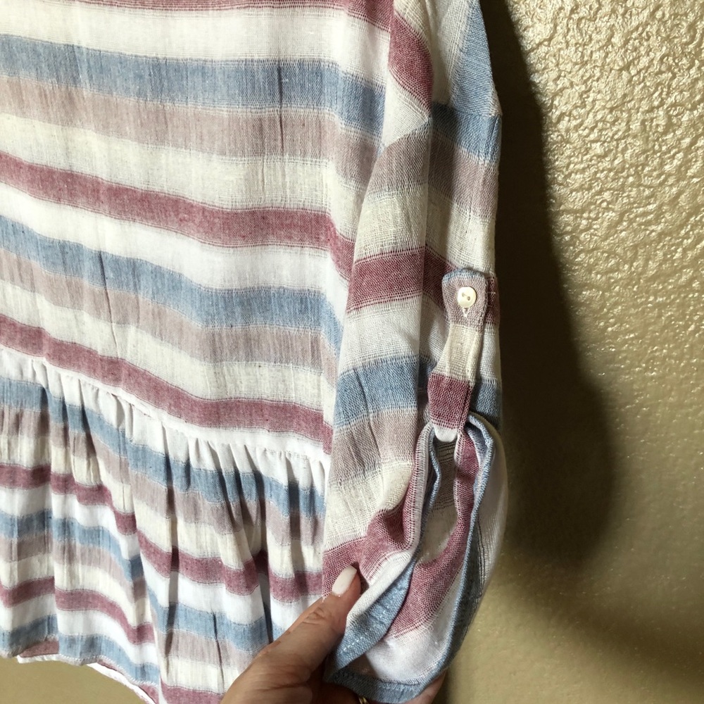 Listicle Striped Babydoll Top - Picture 4 of 7
